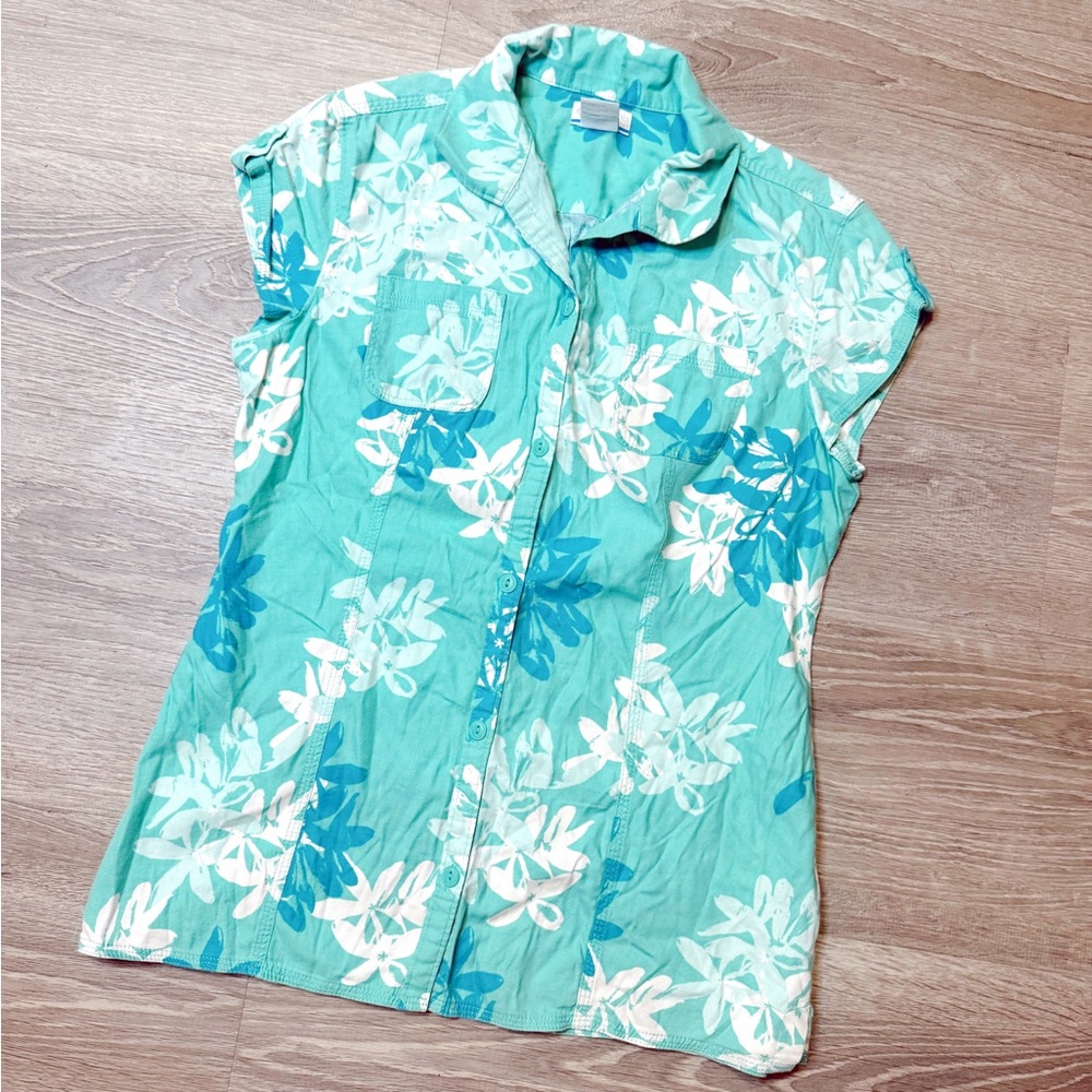 •COLUMBIA• FLORAL BUTTON UP SHIRT